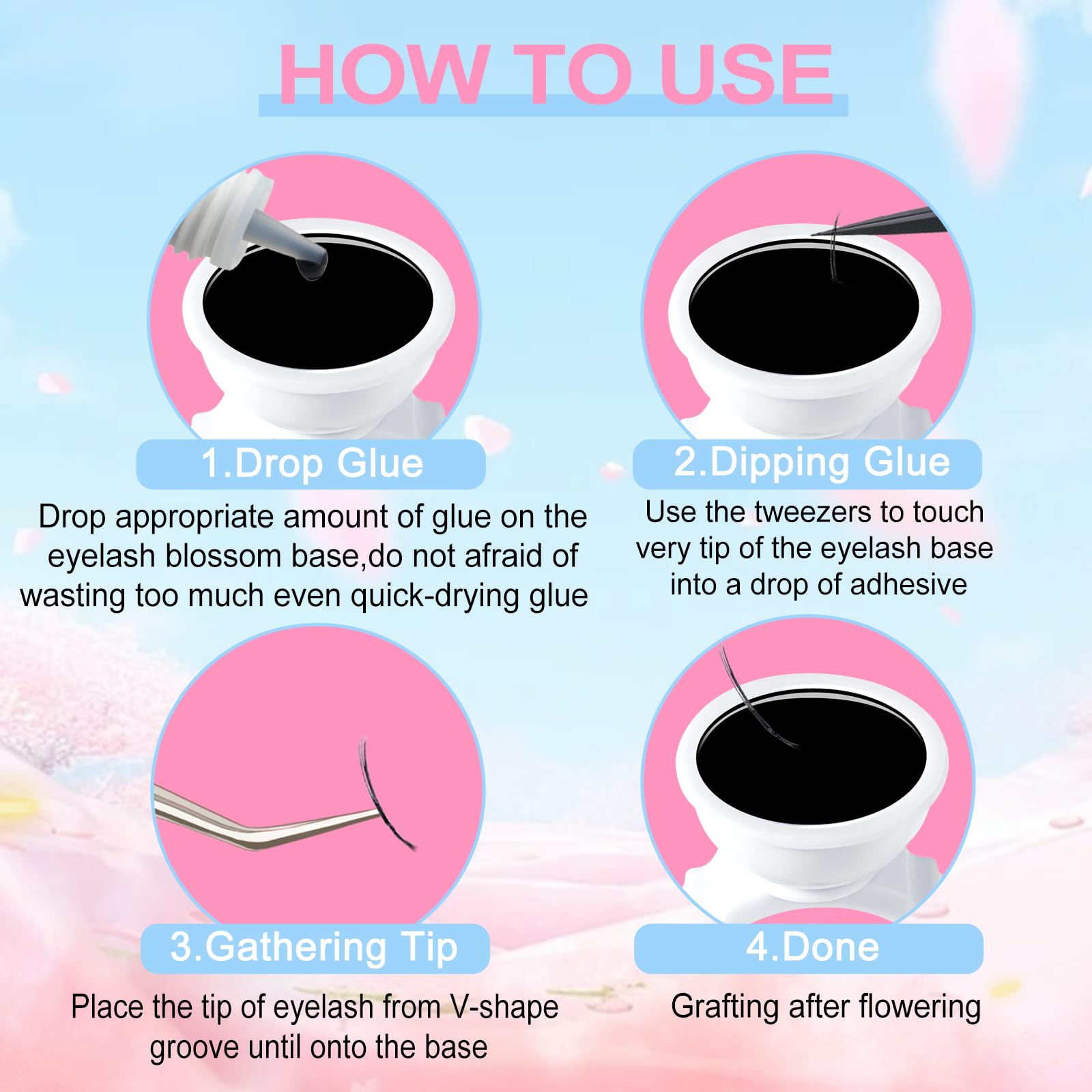 NXJ INFILILA Glue Rings - 600PCS Disposable Rings for Lash Extensions, Makeup, Nail Art & Tattoo