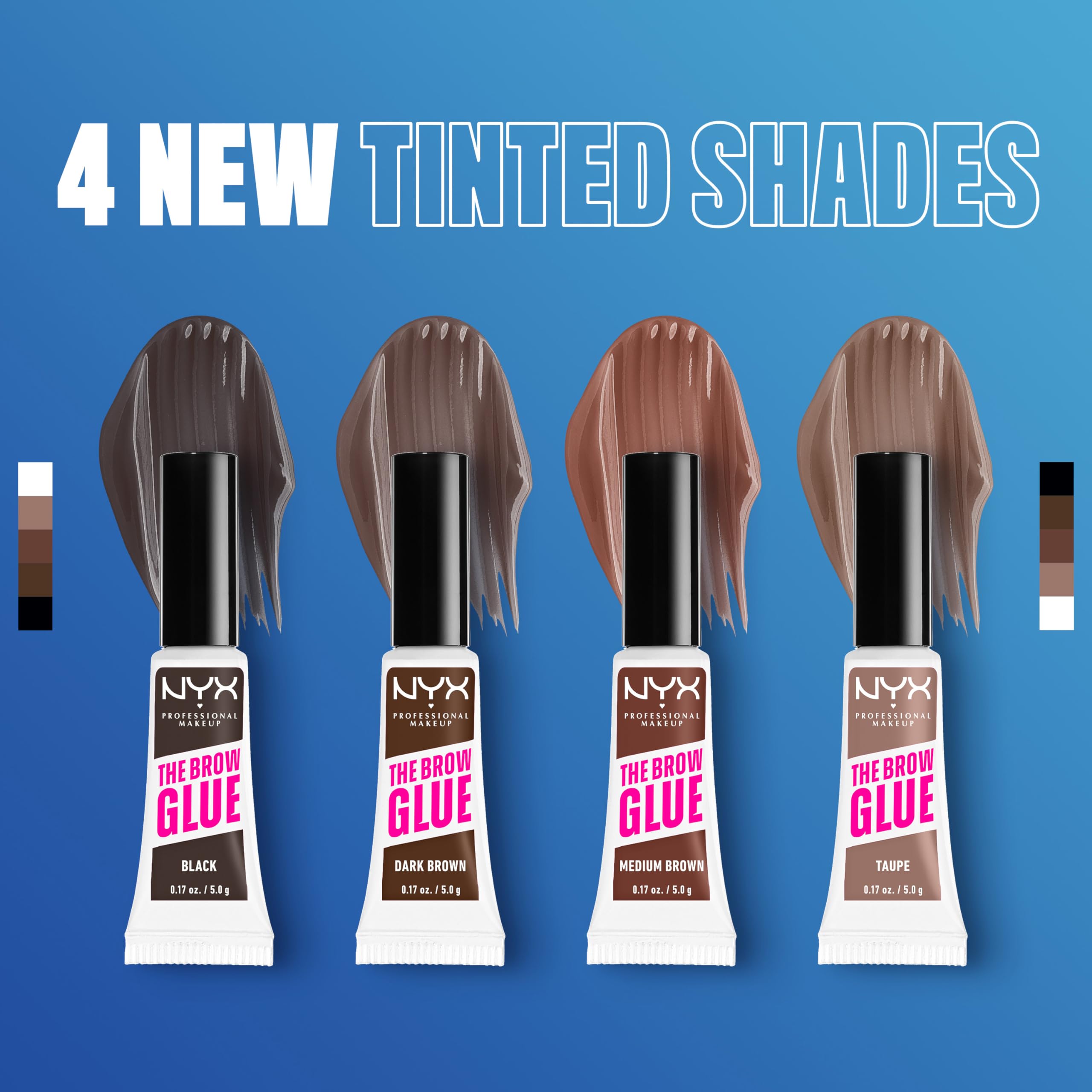 NYX PROFESSIONAL MAKEUP The Brow Glue: Extreme Hold Tinted Eyebrow Gel in Medium Brown