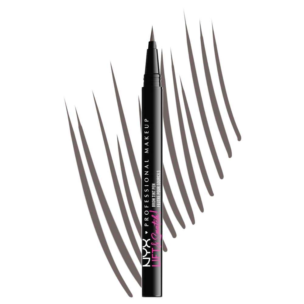 NYX Professional Makeup Lift & Snatch Eyebrow Tint Pen - Gray Black | Buildable Hair-Like Strokes