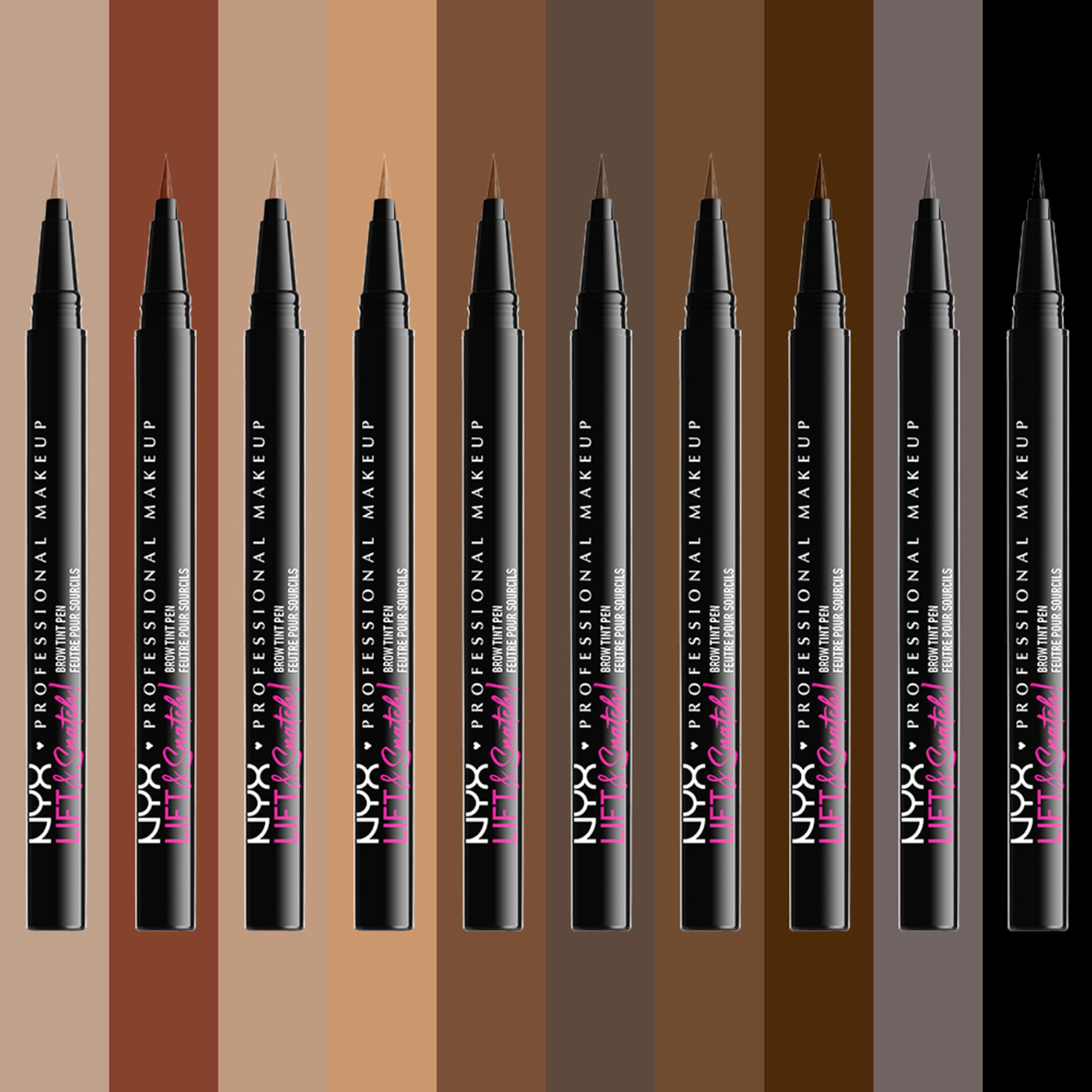 NYX Professional Makeup Lift & Snatch Eyebrow Tint Pen - Gray Black | Buildable Hair-Like Strokes