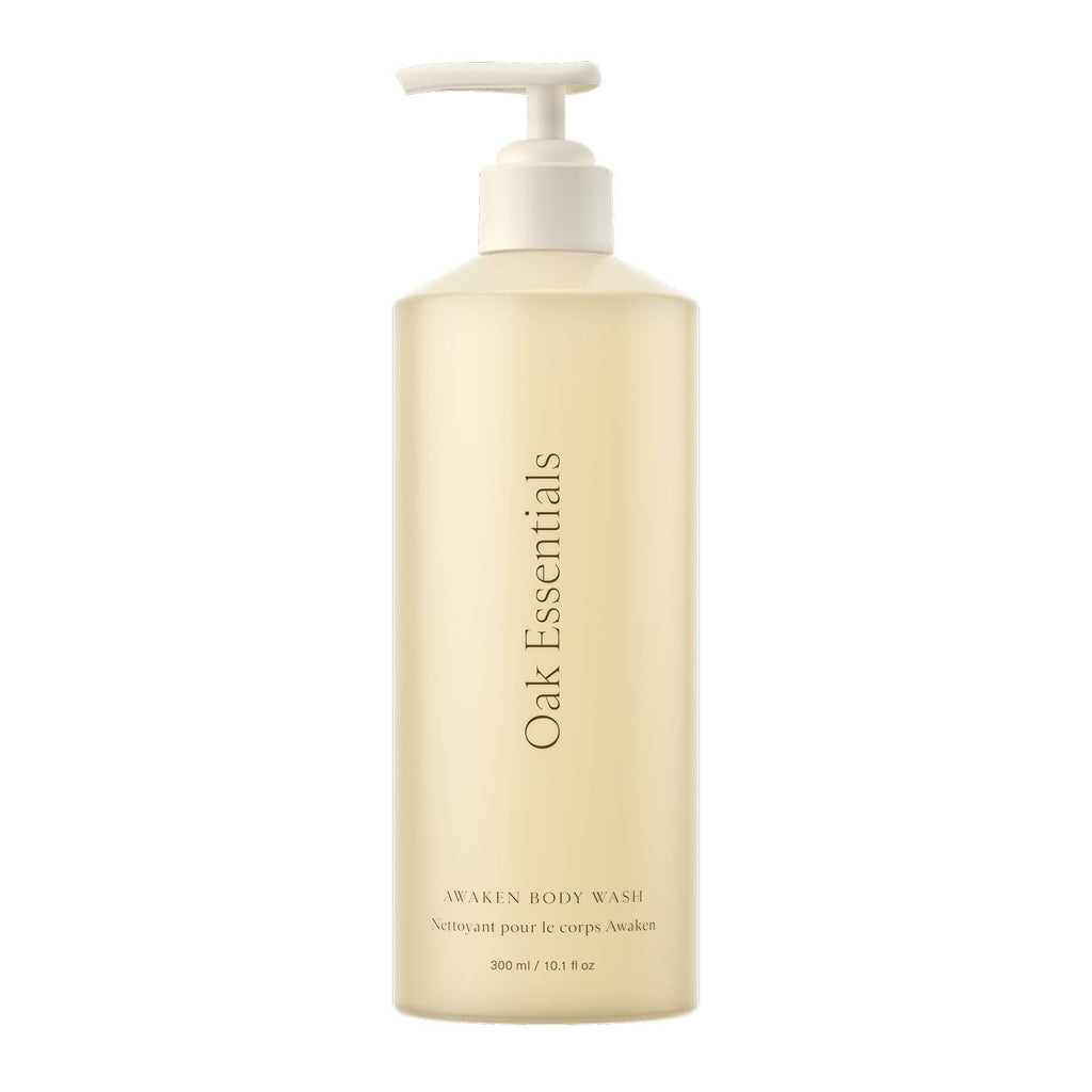 Oak Essentials Awaken Body Wash – Hydrating Shower Gel with Lavender, Cedarwood & Rice Bran Extract | 10.1 fl oz