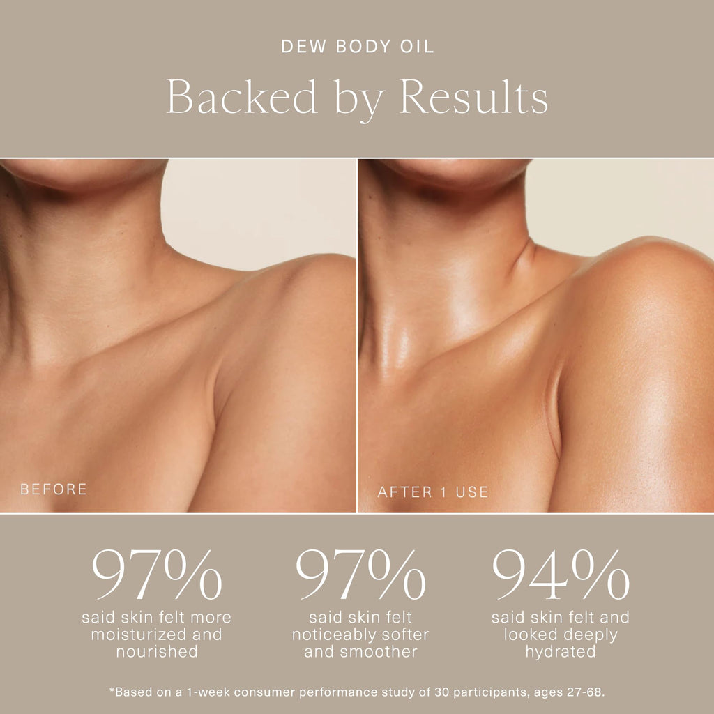 Oak Essentials Dew Body Oil | Fast-Absorbing Hydration with Borage Seed & Cedarwood