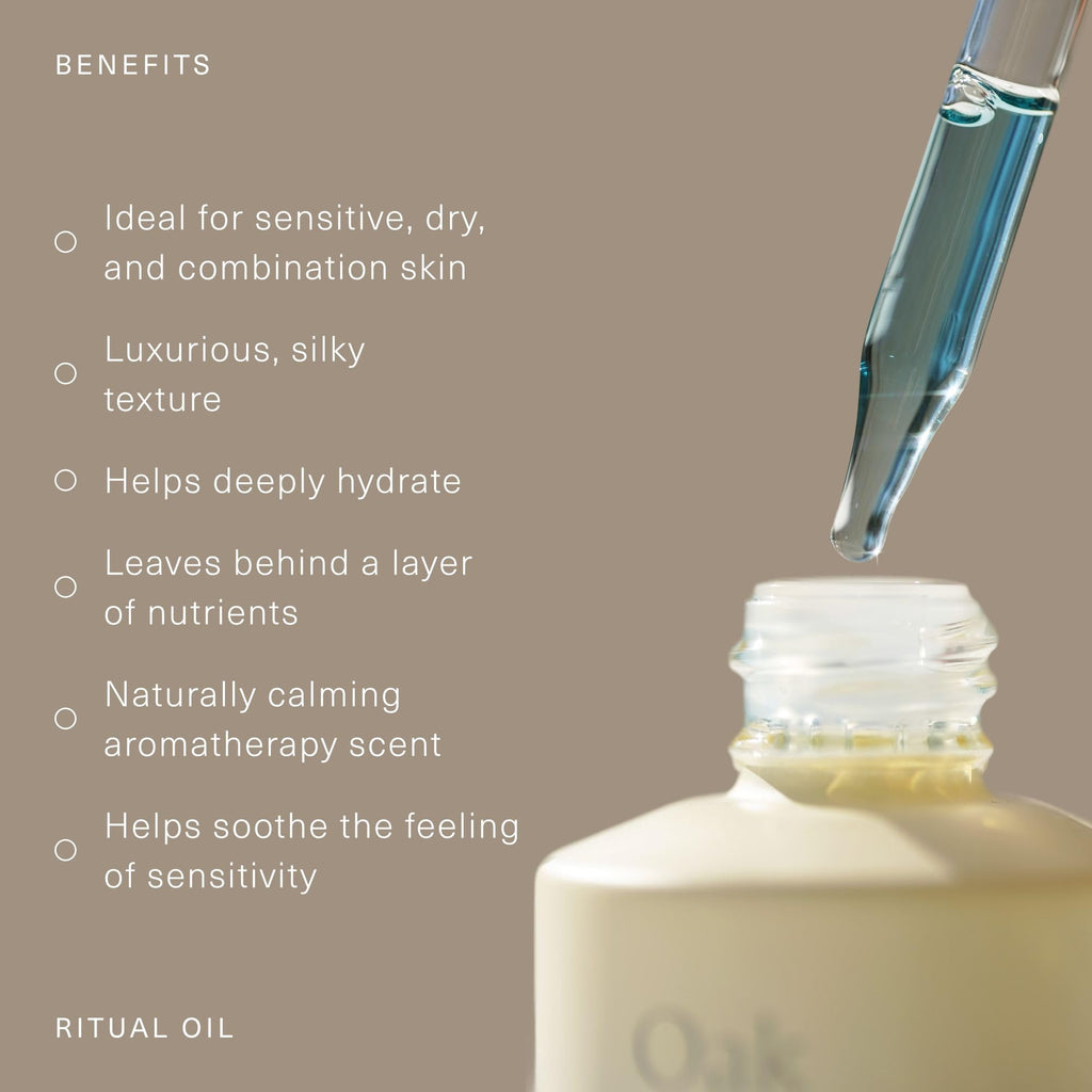 Oak Essentials Ritual Oil – Lightweight Blue Tansy Facial Oil for Balance & Radiance
