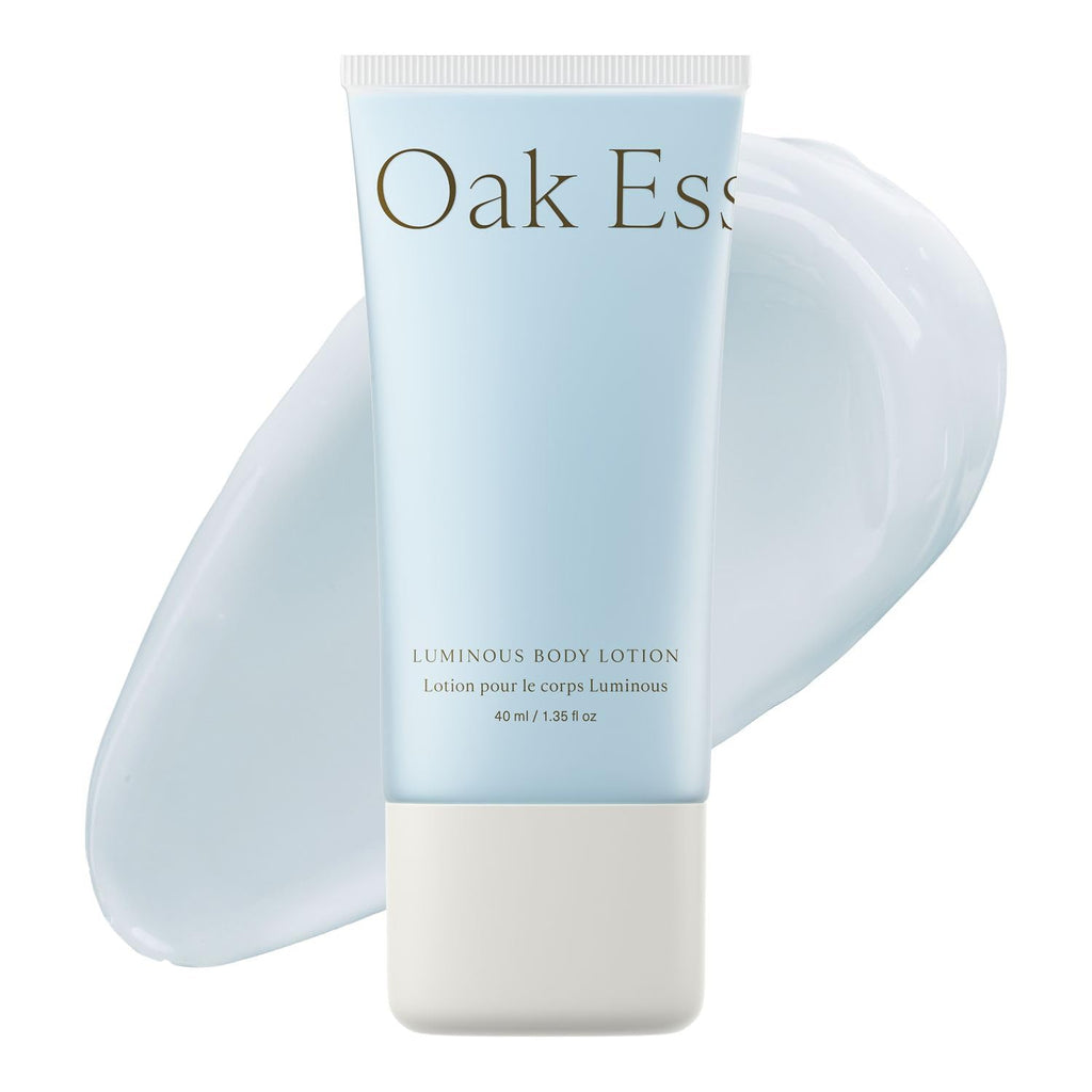 Oak Essentials Luminous Body Lotion | Hydrating Blue Tansy and Rose Oil with Turmeric – Travel Size 1.33 fl oz