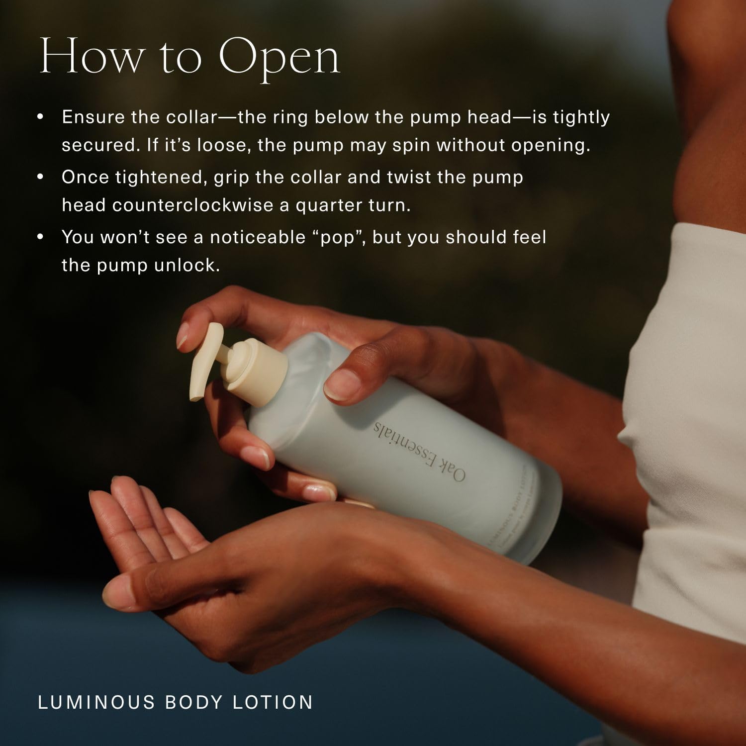 Oak Essentials Luminous Body Lotion | Hydrating Blue Tansy, Rose Oil, Turmeric, Shea Butter & Coconut Oil
