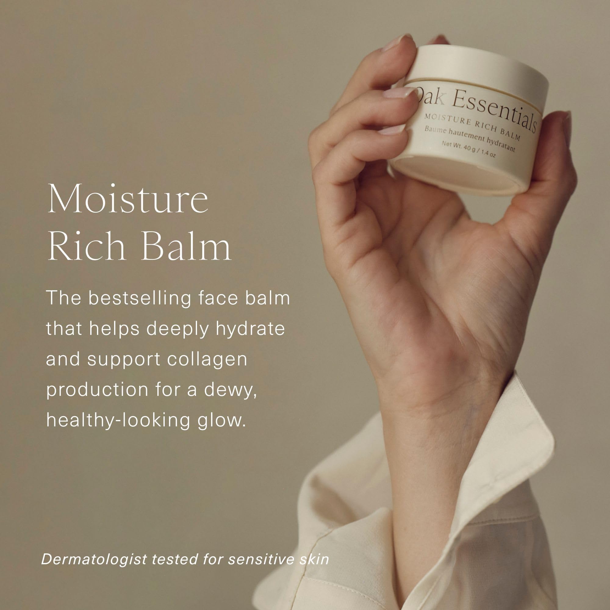 Oak Essentials Moisture Rich Balm | Deep Hydration with Sea Buckthorn & Borage Oil