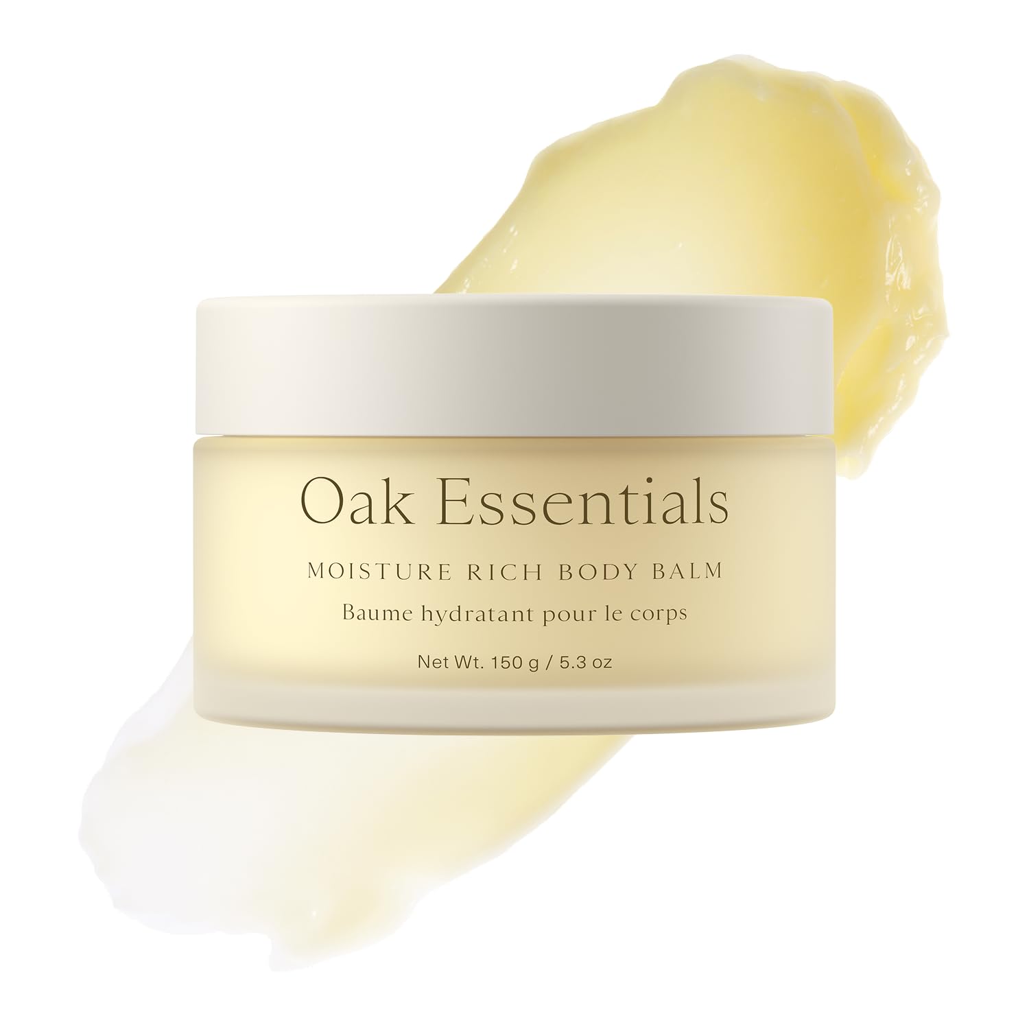 Oak Essentials Moisture Rich Body Balm | Ultra-Hydrating Cream with Sea Buckthorn Oil, Cocoa Butter & Coconut Oil (5.3 oz)