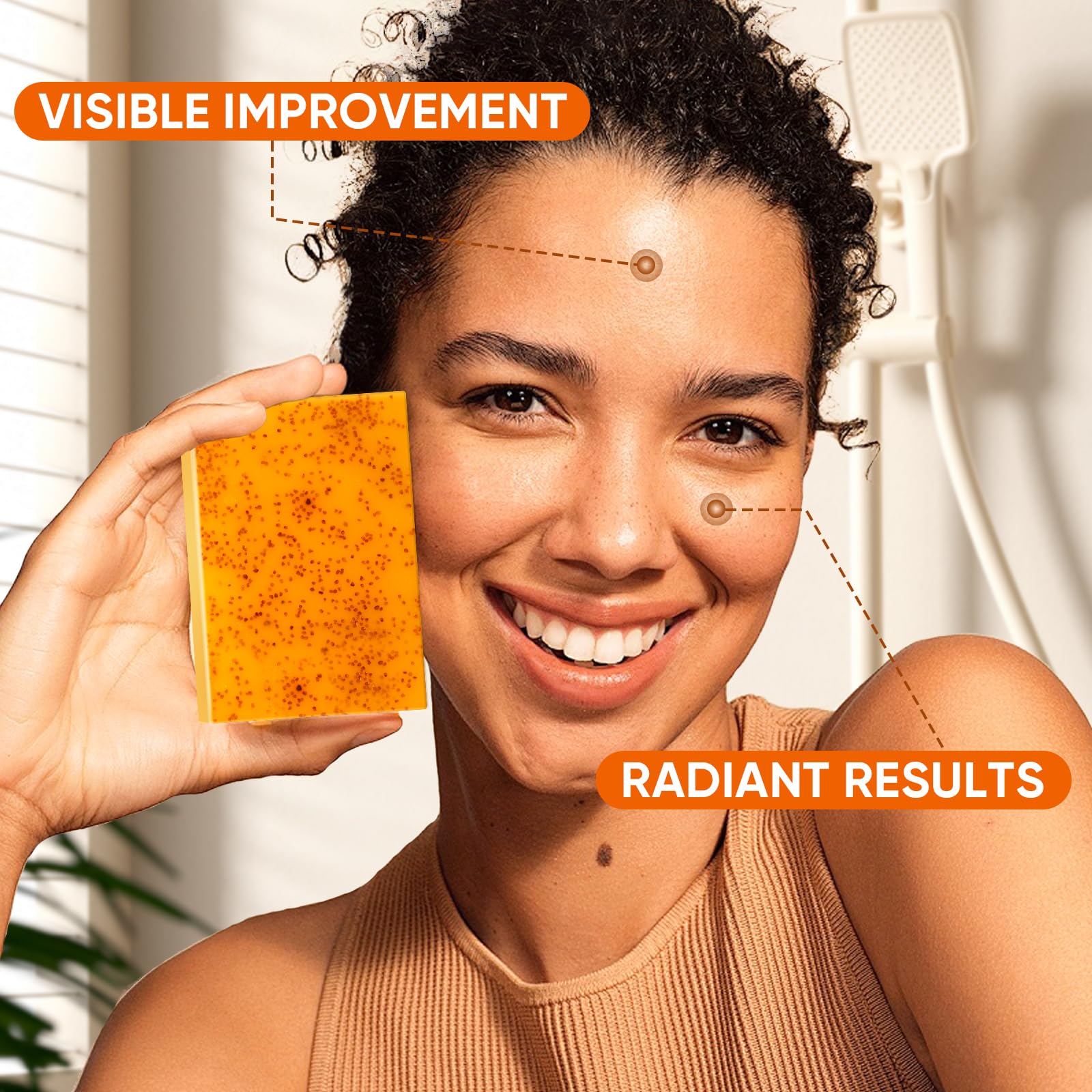 OAKDOLCHE 25P Turmeric Kojic Acid Soap Gift Set – 60g Bars with Retinol, Collagen & Vitamin E | SLS-Free, Face & Body