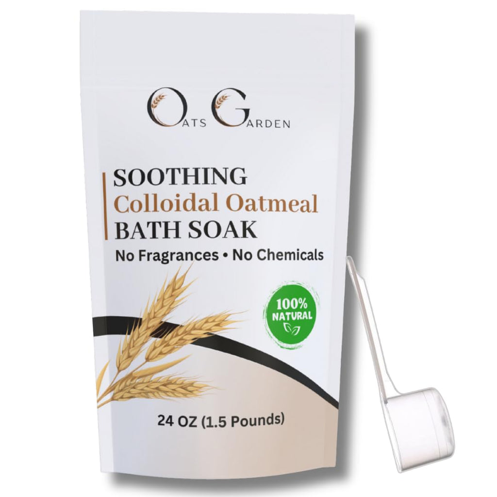 Oats Garden Soothing Oatmeal Bath Soak – Fragrance Free, 24 oz