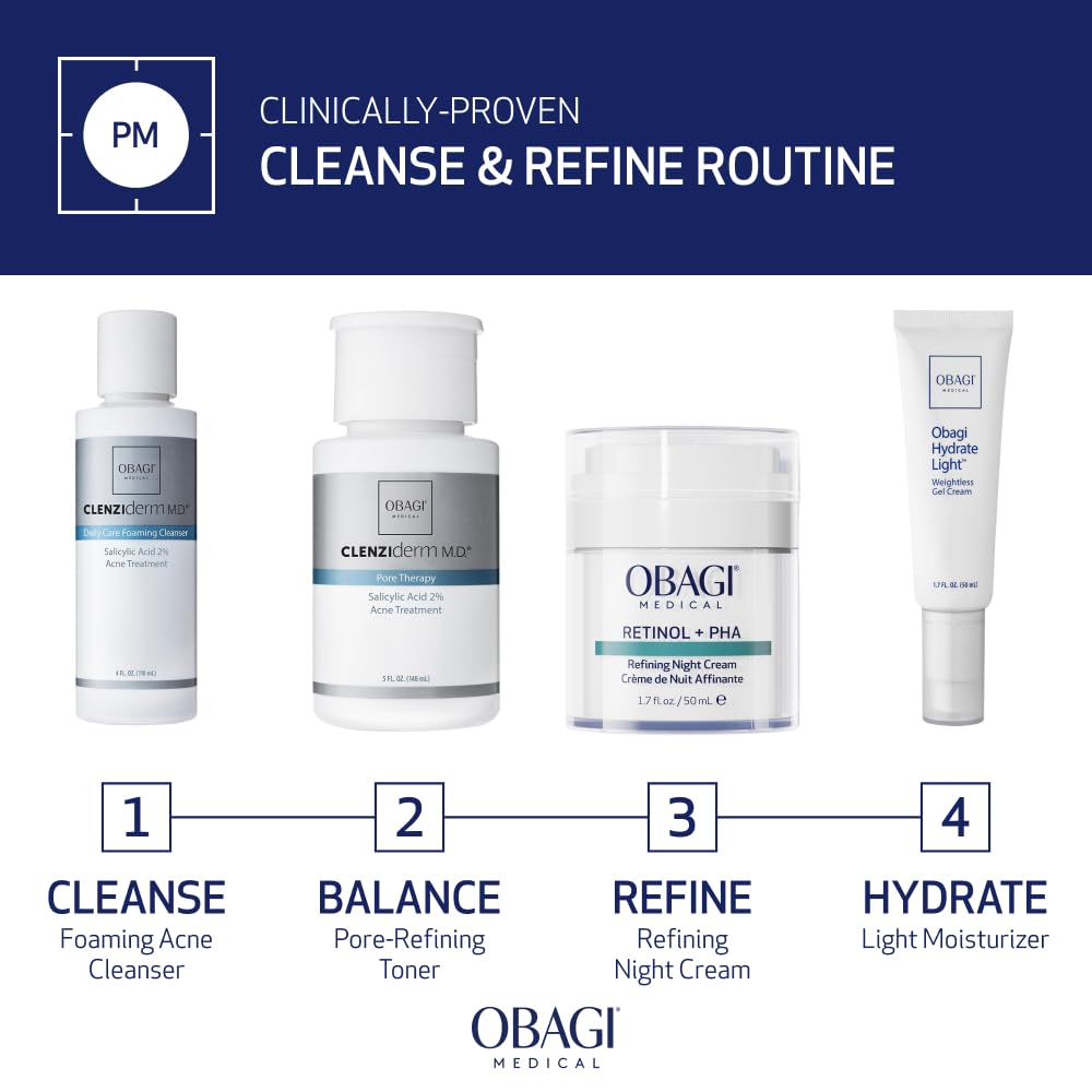 Obagi CLENZIderm M.D. Daily Care Foaming Acne Cleanser – 2% Salicylic Acid (BHA) for Clearer-Looking Skin