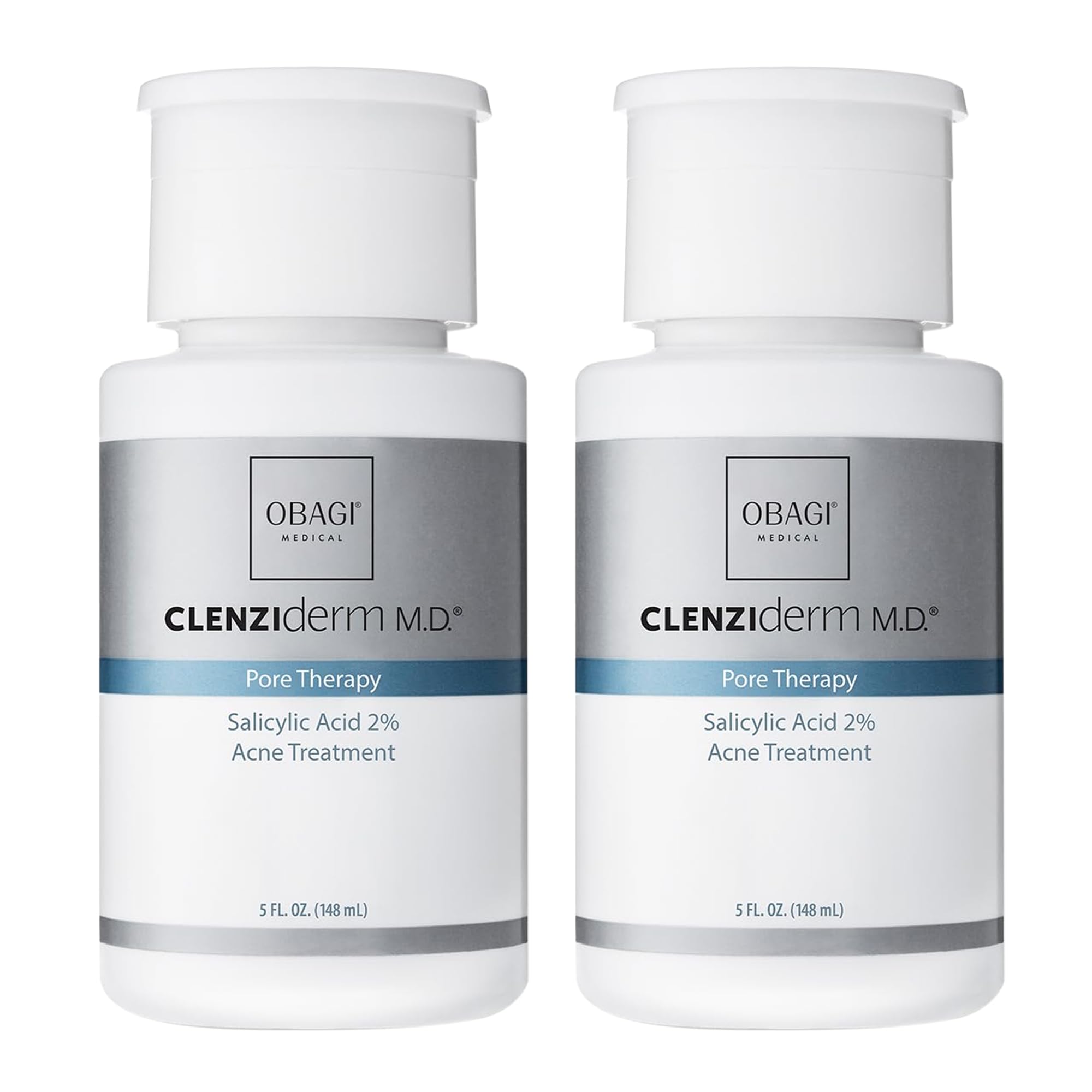 Obagi CLENZIderm M.D. Pore Therapy Toner – 2% Salicylic Acid Acne Treatment (2-Pack)