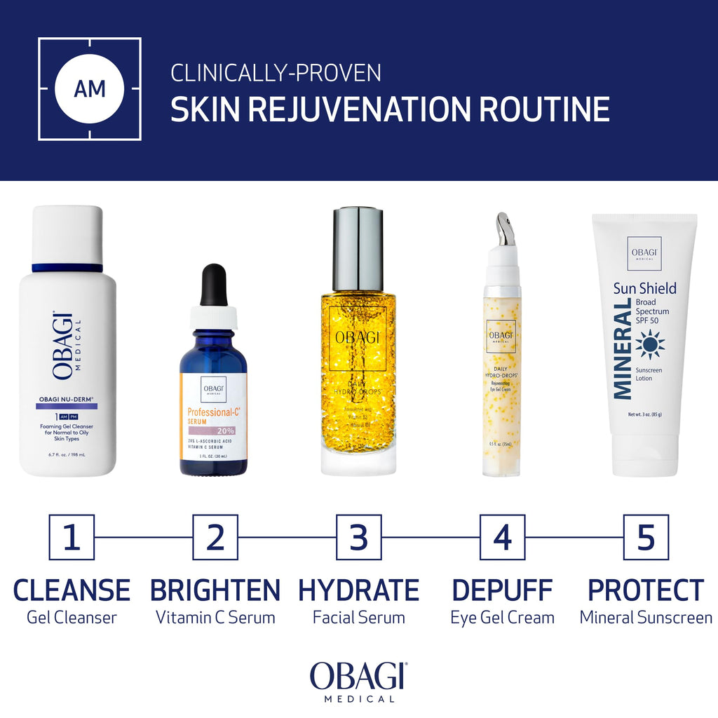 Obagi Daily Hydro-Drops Rejuvenating Eye Gel Cream – Brighten, De-Puff, Hydrate Under-Eyes (0.5 oz) | Obagi Medical