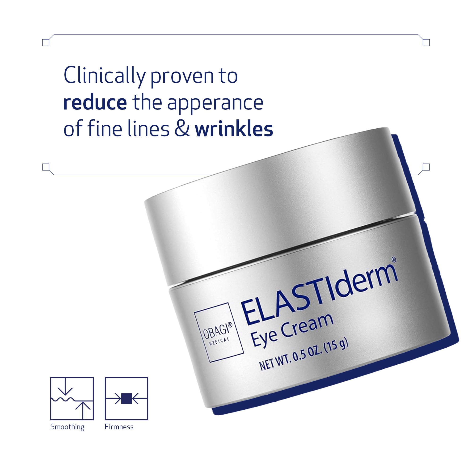 Obagi ELASTIderm Eye Cream – Lightweight, Clinically Proven to Reduce Fine Lines & Wrinkles | Two Pack (2 × 0.5 oz)