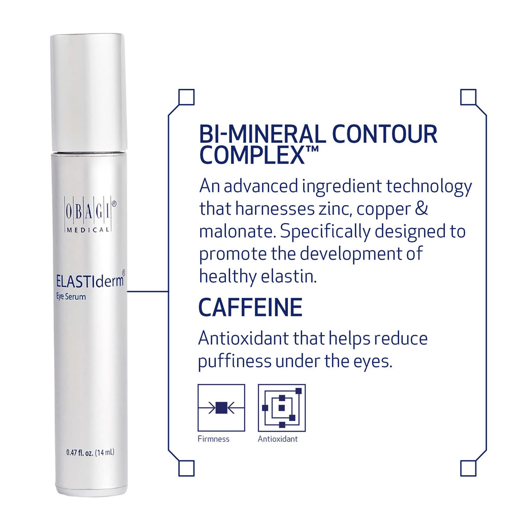 Obagi ELASTIderm Eye Serum – De-Puffing with Caffeine & Bi-Mineral Contour (2x0.47 oz)