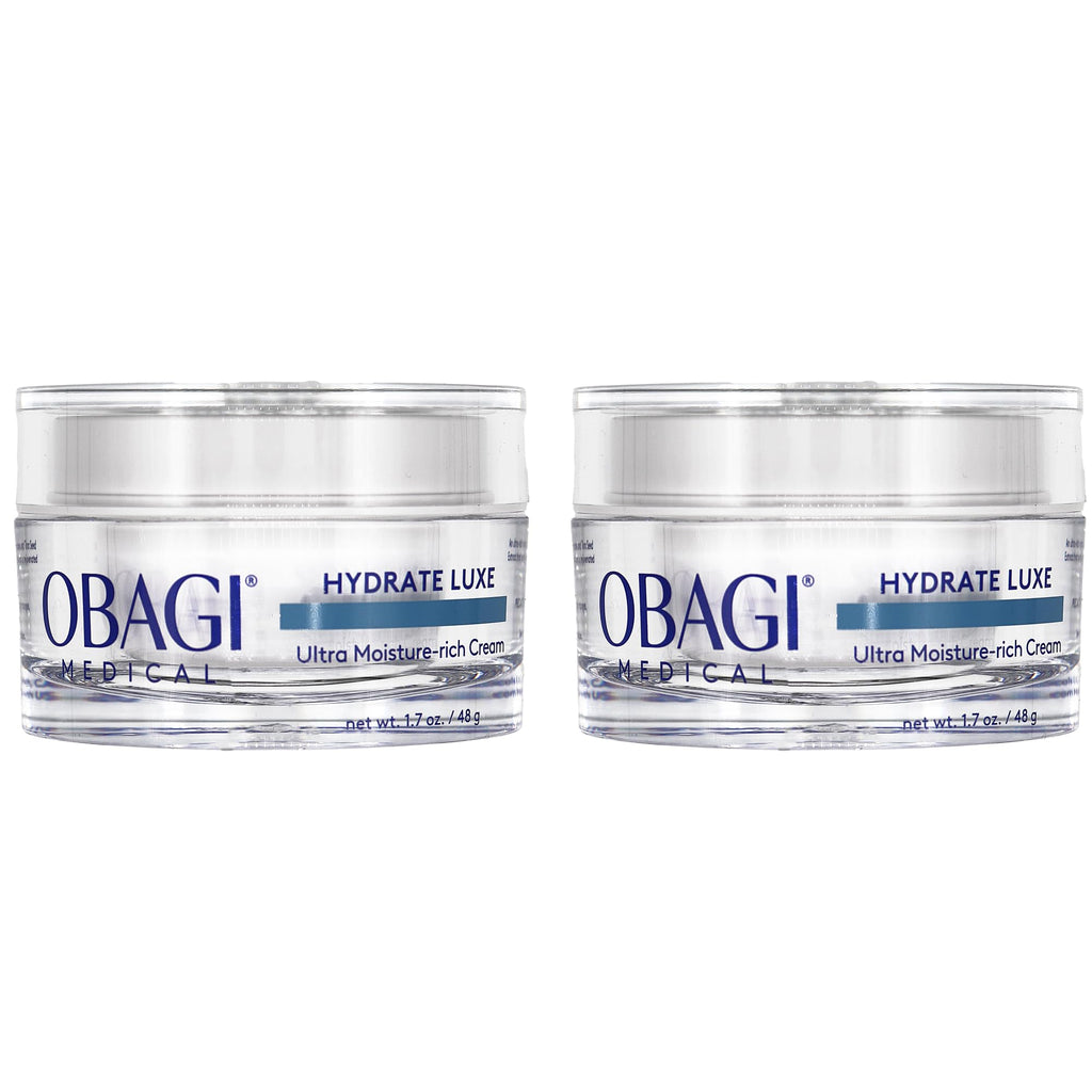 Obagi Hydrate Luxe Ultra-Rich Night Cream – Non-Comedogenic with Tara Seed Extract | Two Pack, 2 x 1.7 oz