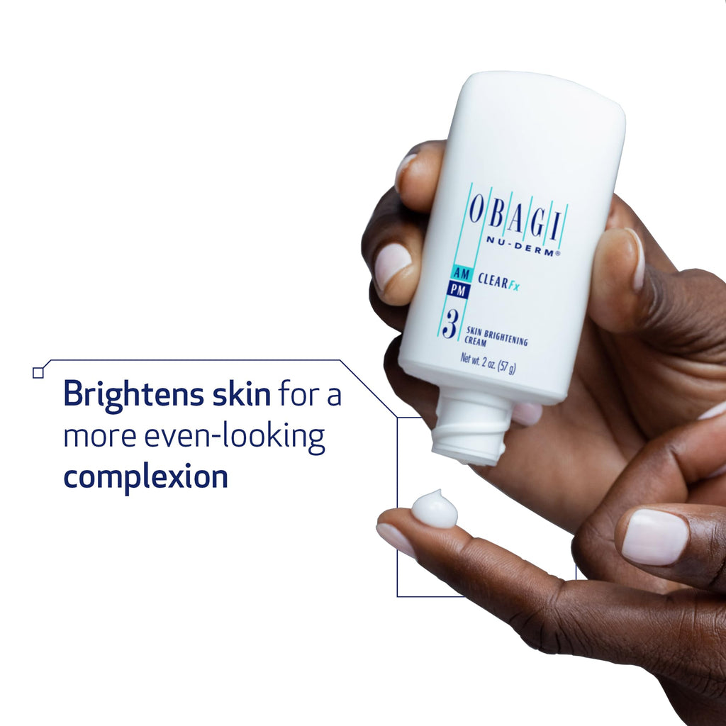 Obagi Medical Nu-Derm Clear Fx – Skin Brightening Cream with Arbutin, Vitamin C & Lactic Acid | 2 oz