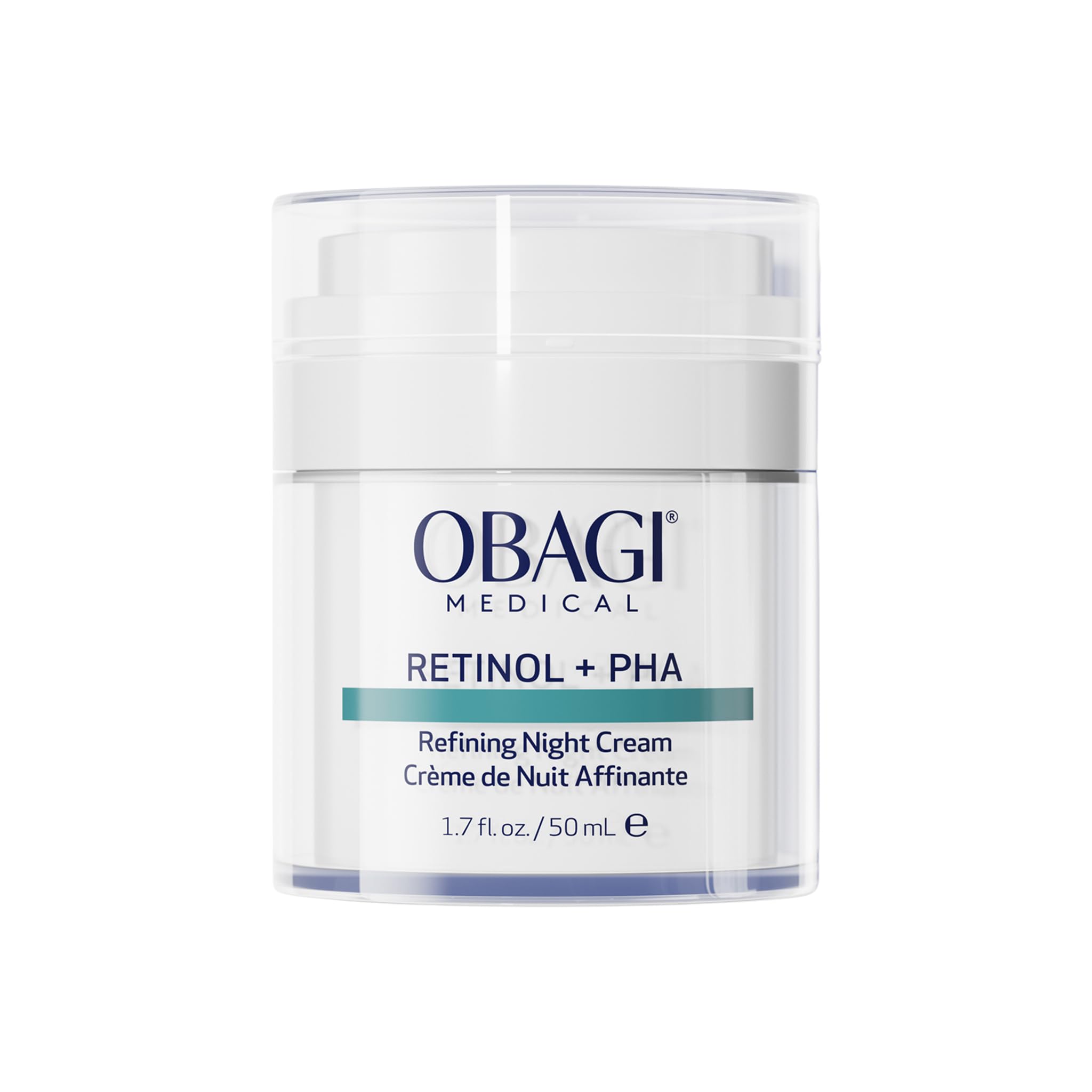 Obagi Medical Retinol + PHA Refining Night Cream – Overnight Anti-Aging, Smoother Skin & Even Complexion | 1.7 oz