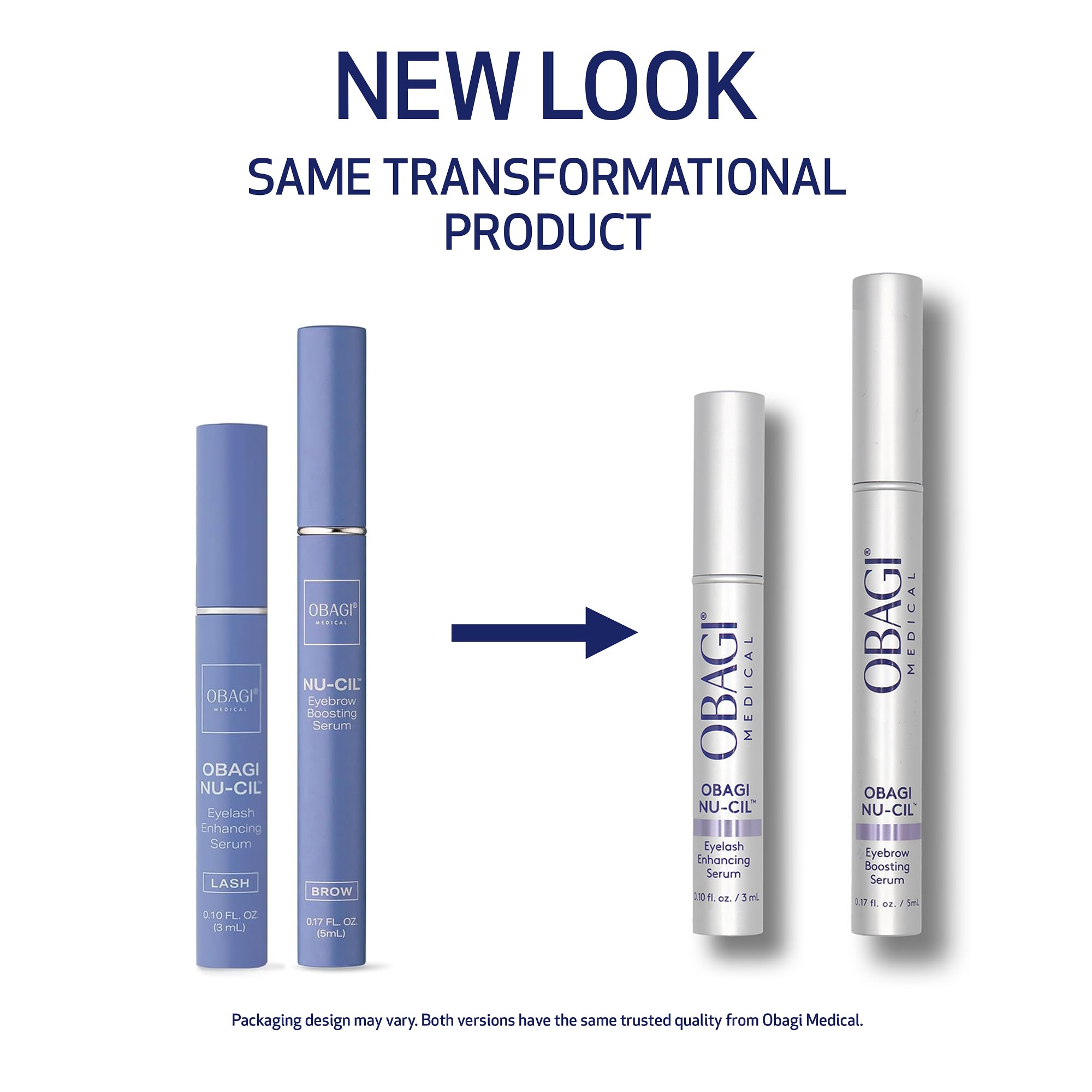 Obagi Nu-Cil Eyelash Enhancing Serum & Eyebrow Boosting Serum Set | Thicker Lashes & Fuller Brows