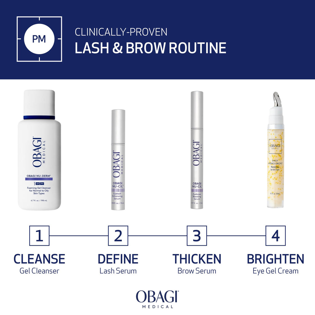 Obagi Nu-Cil Eyelash Enhancing Serum – Nourishing Biotin Lash Serum, 0.1 oz (Pack of 2)
