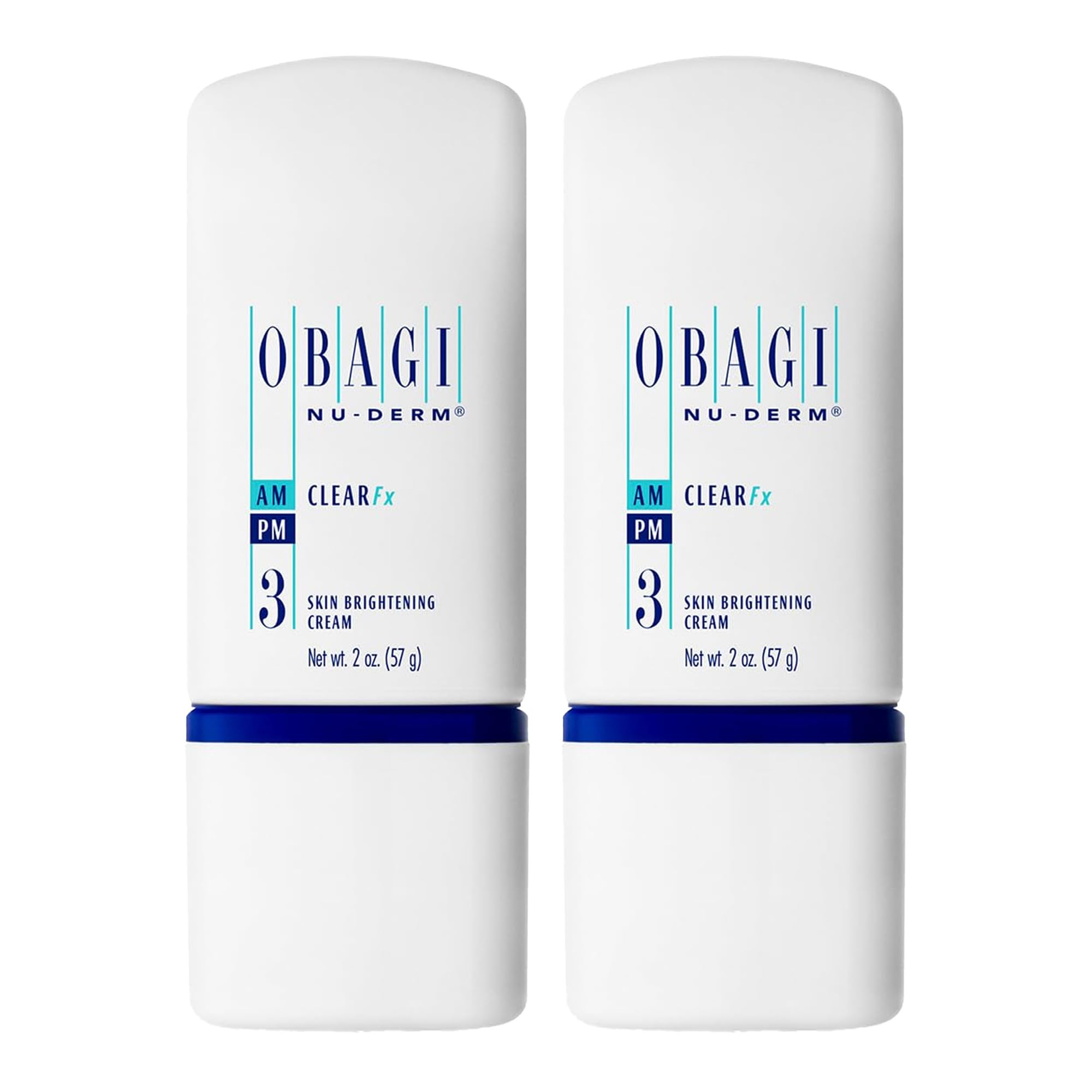 Obagi Nu-Derm Clear Fx Brightening Cream – 2 x 2 oz (Arbutin, Vitamin C, Lactic Acid)