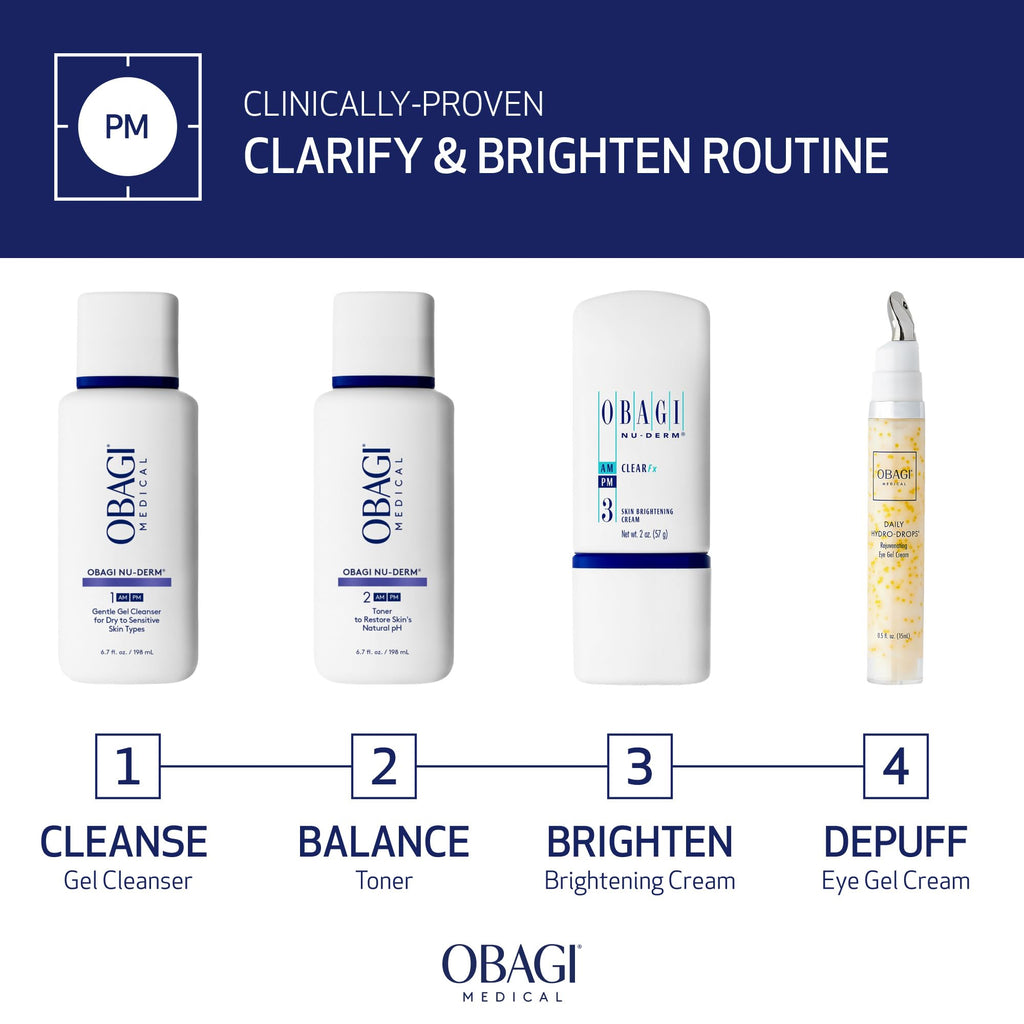 Obagi Nu-Derm Clear Fx Brightening Cream – 2 x 2 oz (Arbutin, Vitamin C, Lactic Acid)
