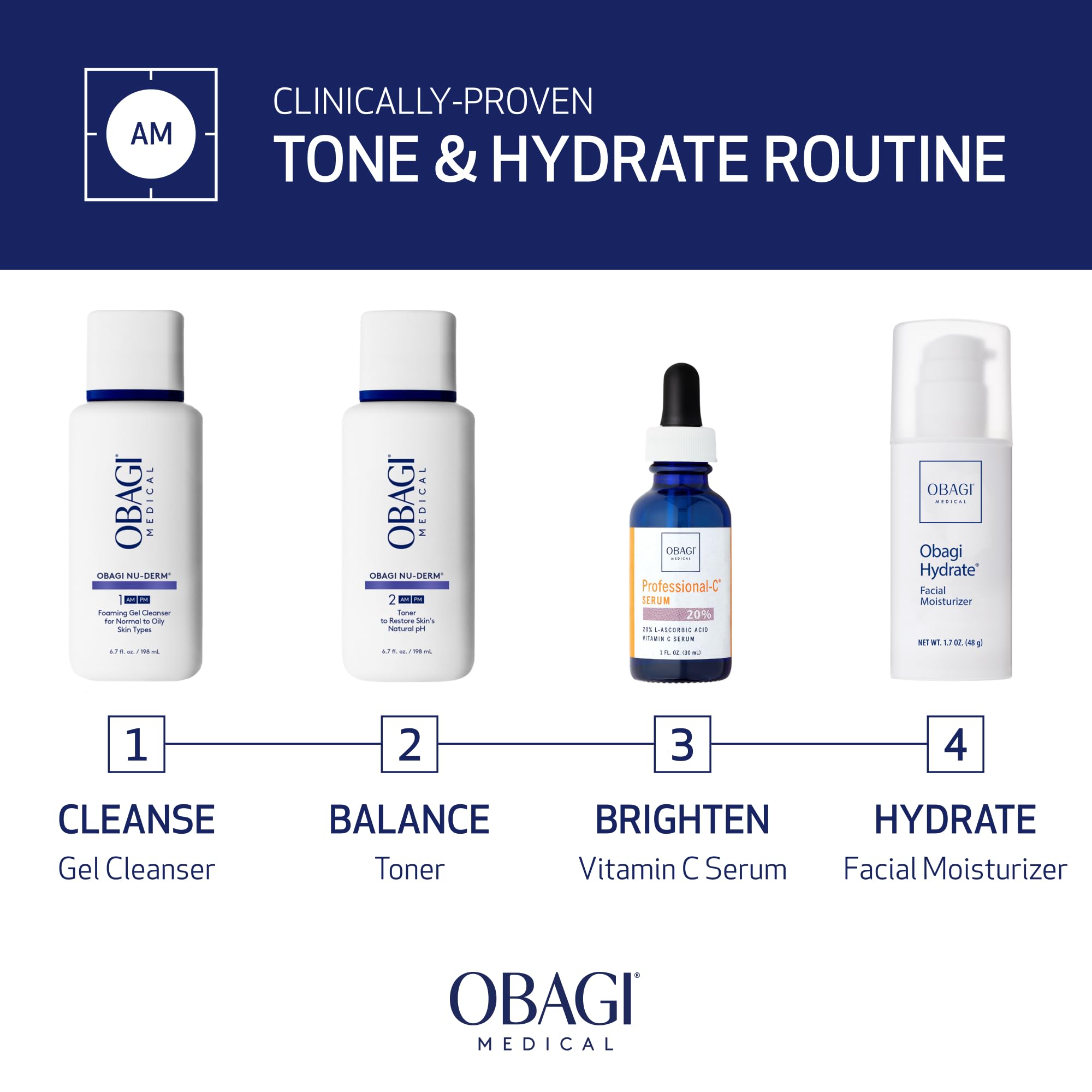 Obagi Nu-Derm Face Toner – Alcohol-Free Daily Toner with Witch Hazel & Aloe Vera | 6.7 oz