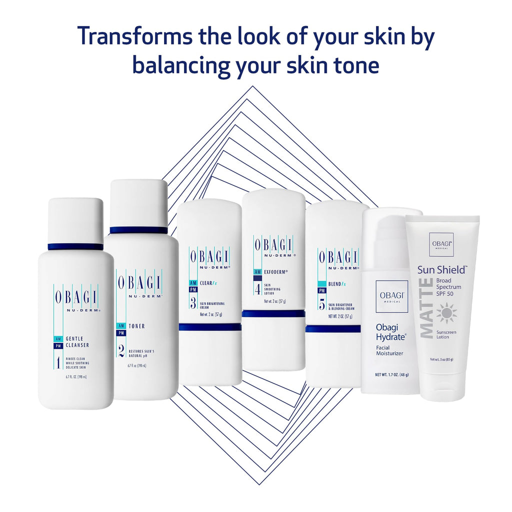 Obagi Nu-Derm Fx Skin Brightening System for Normal to Dry Skin — 7-Step Routine