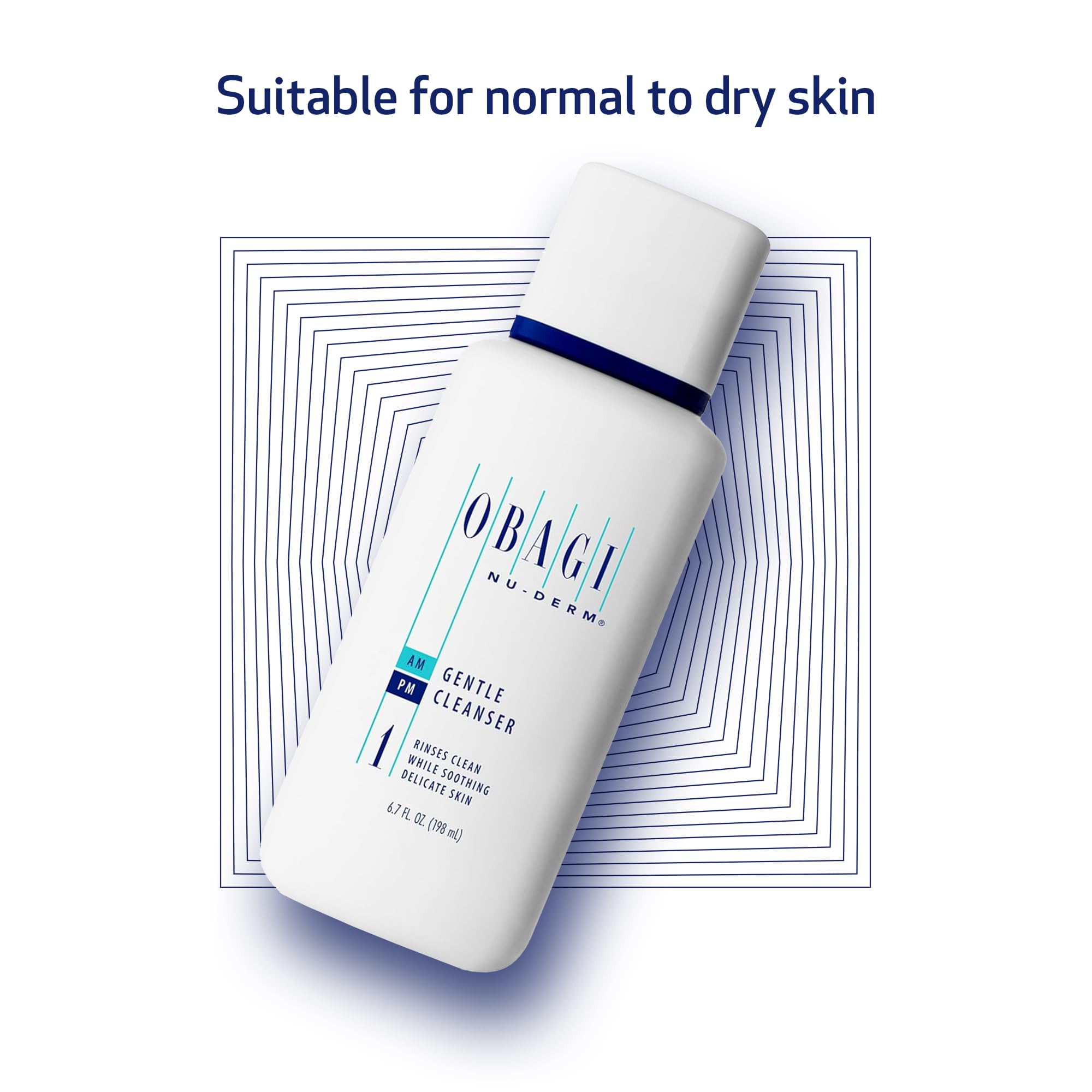 Obagi Nu-Derm Gentle Cleanser – Daily Facial Wash for Sensitive Skin | 6.7 oz