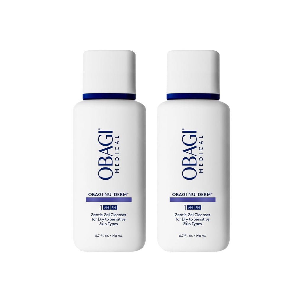 Obagi Nu-Derm Gentle Cleanser – Mild Cleanser for Sensitive Skin (2 x 6.7 oz)