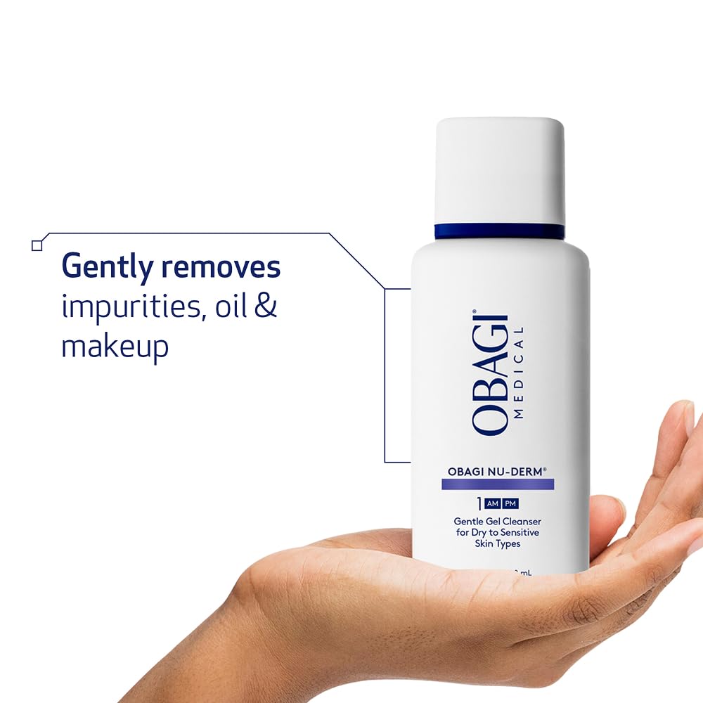 Obagi Nu-Derm Gentle Cleanser – Daily Facial Wash for Sensitive Skin | 6.7 oz