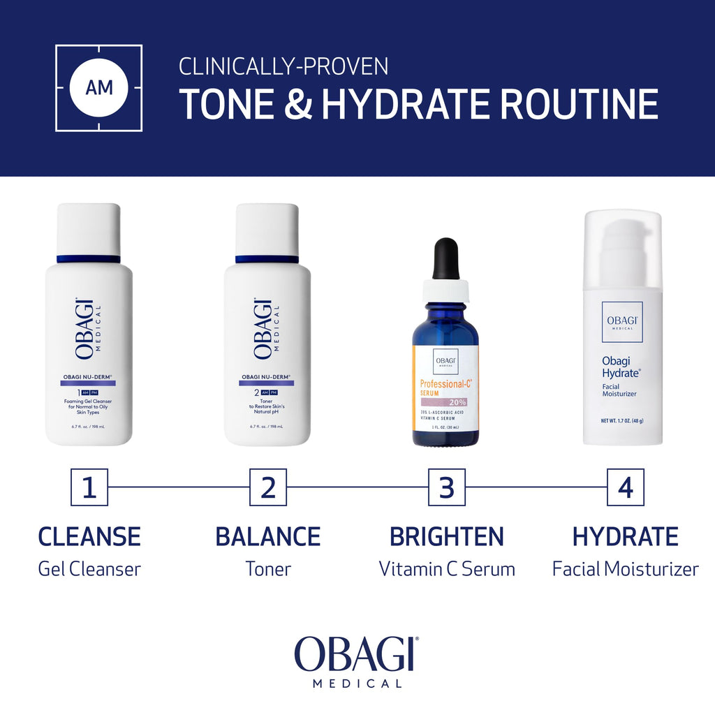 Obagi Nu-Derm Toner – Alcohol-Free Balancing Toner with Witch Hazel & Aloe Vera | 2 x 6.7 oz