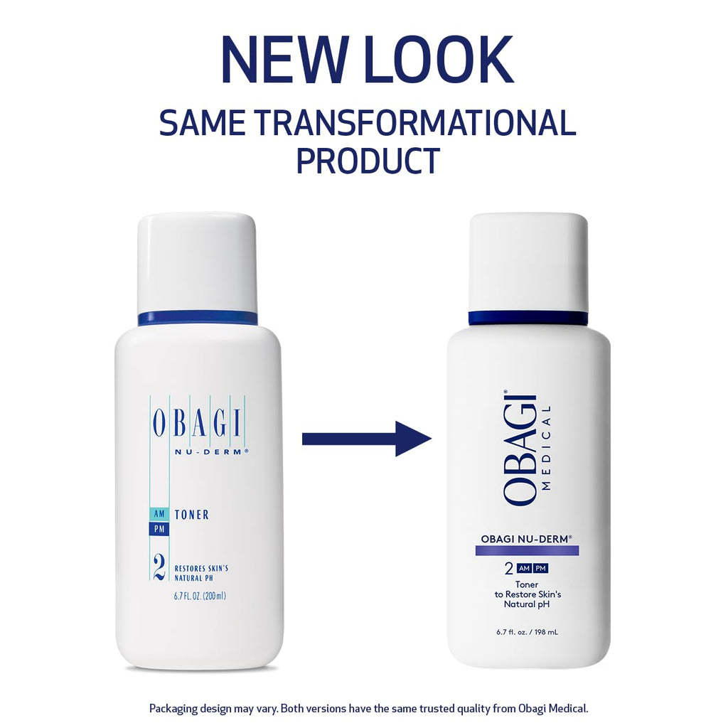 Obagi Nu-Derm Toner – Alcohol-Free Balancing Toner with Witch Hazel & Aloe Vera | 2 x 6.7 oz
