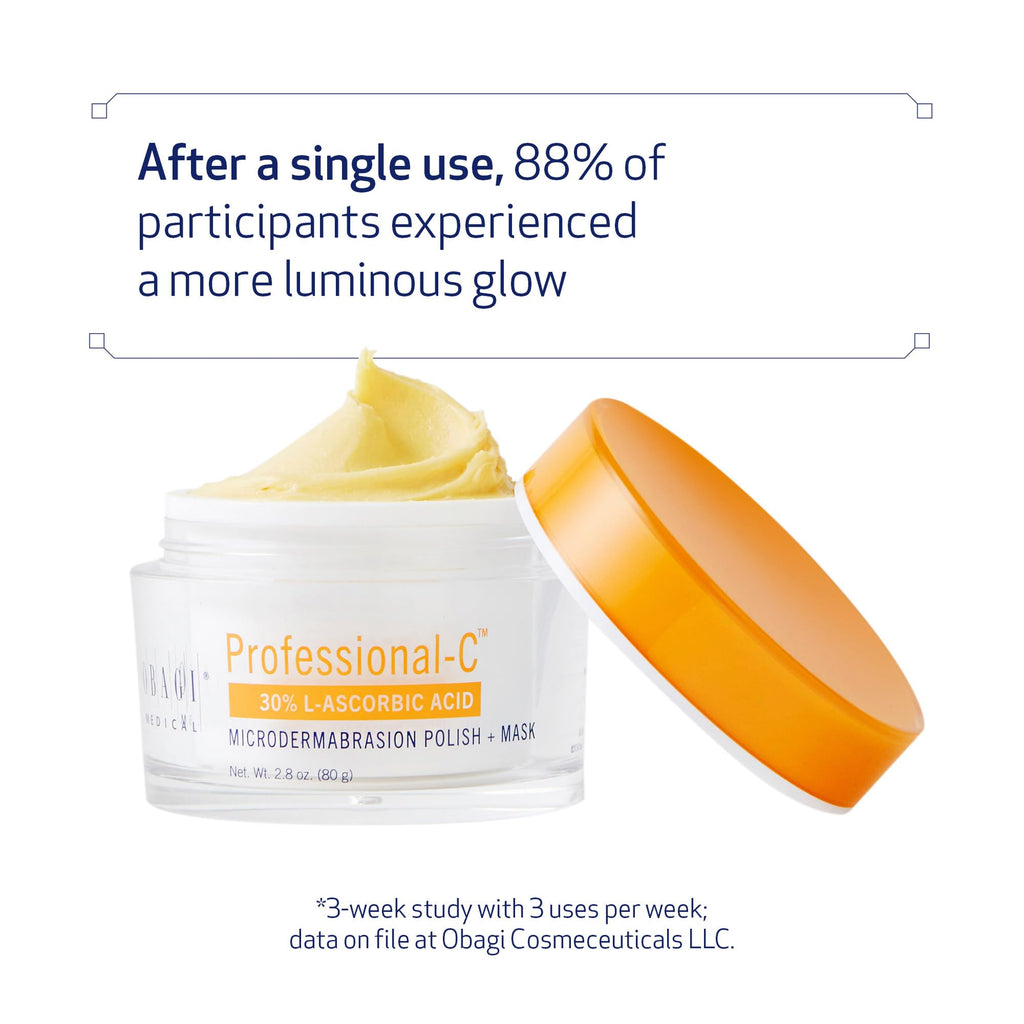 Obagi Medical Professional-C Microdermabrasion Polish + Mask – Dual Action Vitamin C Facial (2.8 oz)