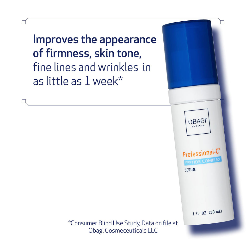 Obagi Medical Professional-C Peptide Complex Serum – Improves Firmness, Tone & Fine Lines (1 oz)