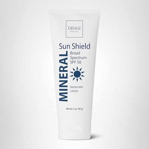 Obagi Medical Sun Shield Mineral Sunscreen SPF 50 – Hypoallergenic, Sheer, Quick-Absorbing (3 oz)