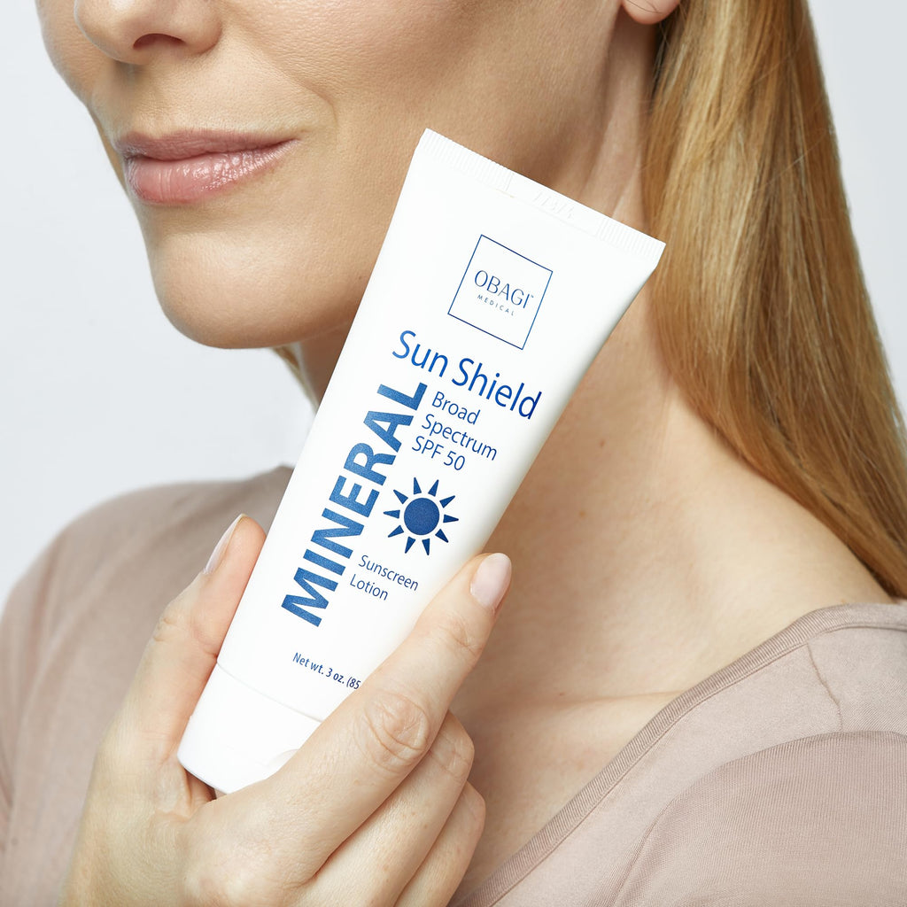 Obagi Medical Sun Shield Mineral Sunscreen SPF 50 – Hypoallergenic, Sheer, Quick-Absorbing (3 oz)