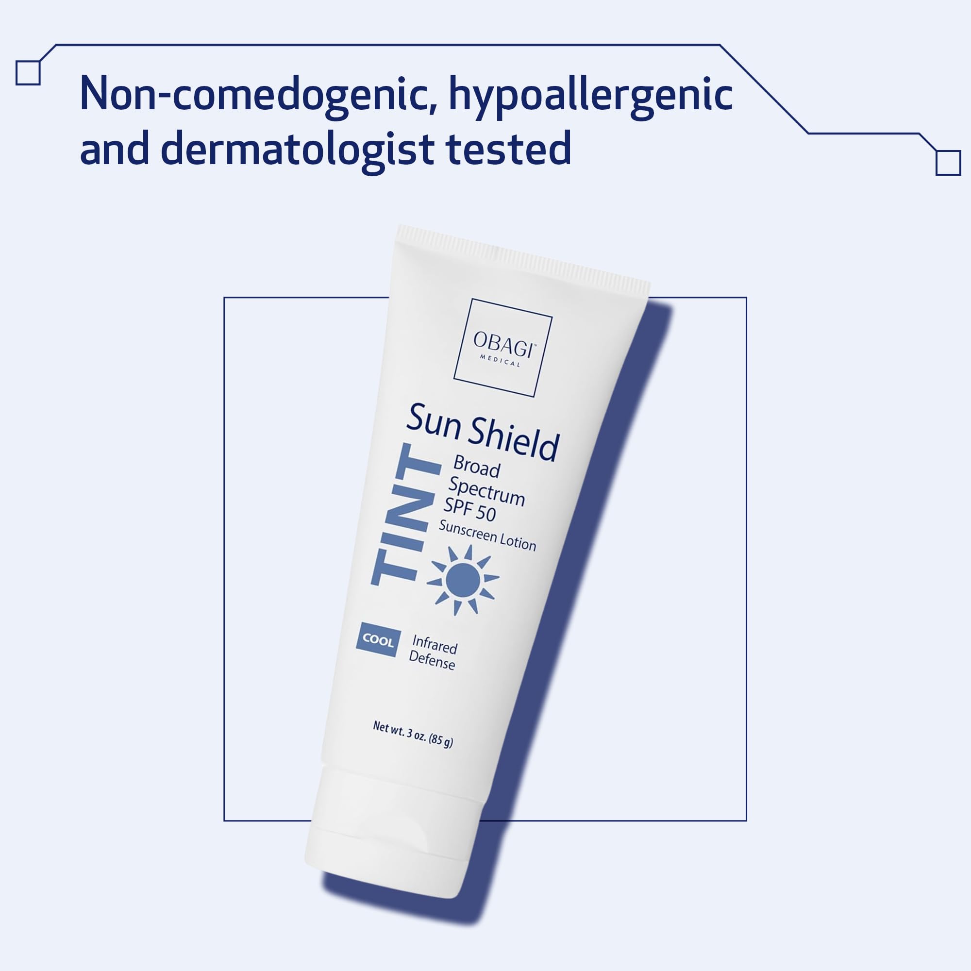 Obagi Sun Shield Tinted Sunscreen SPF 50 | Cool Tint, 3 oz