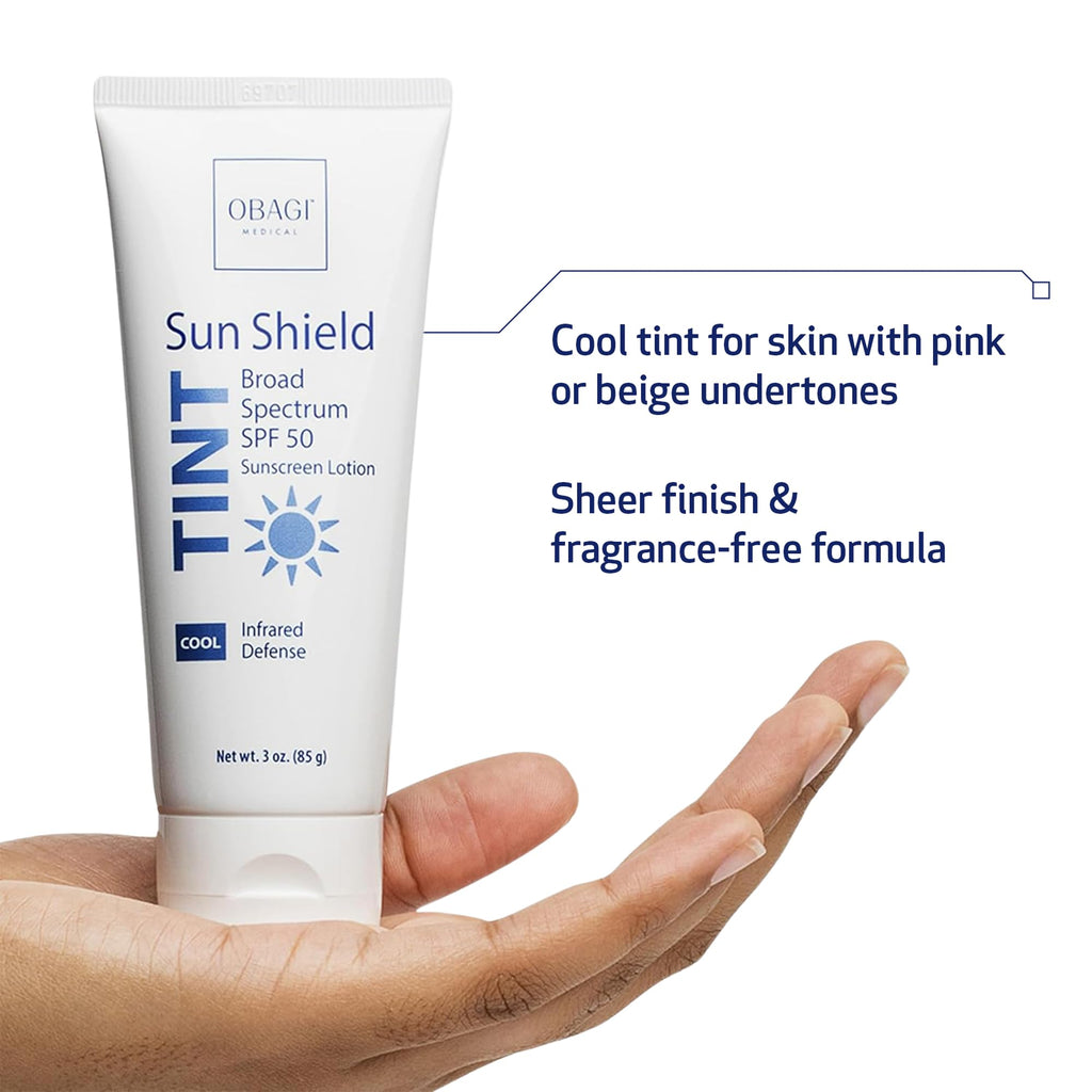 Obagi Sun Shield Tinted Sunscreen SPF 50 | Cool Tint, 3 oz