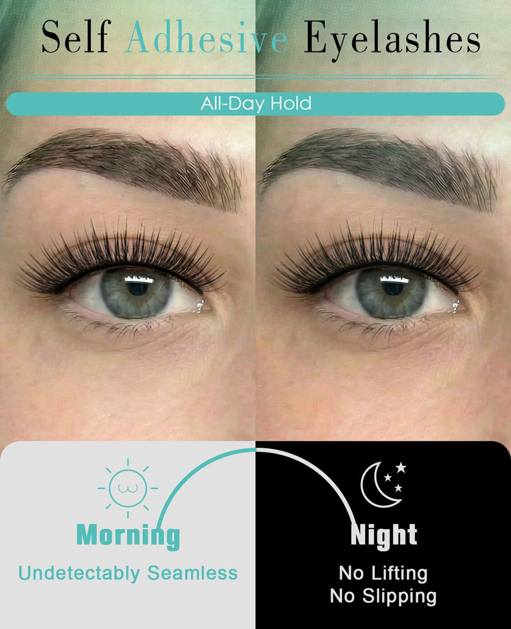 Obeyalash Self-Adhesive Doll Eye Lashes 15mm – Glue-Free, Waterproof, 5 Pairs