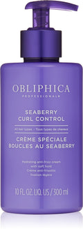 Obliphica Professional Seaberry Curl Control Cream – Anti-Frizz & Hydrating Styling (10 Fl Oz)