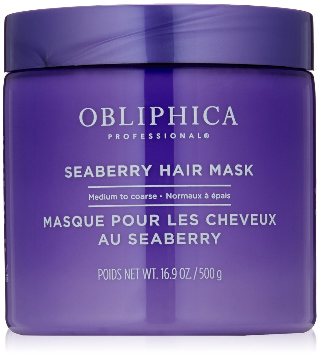 Obliphica Professional Seaberry Mask — Nourishing Hair Treatment for Medium to Coarse Hair