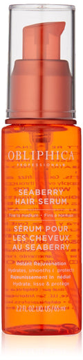 Obliphica Seaberry Leave-In Hair Serum for Fine & Medium Hair | Frizz Control & Nourishment - 2.2 fl oz