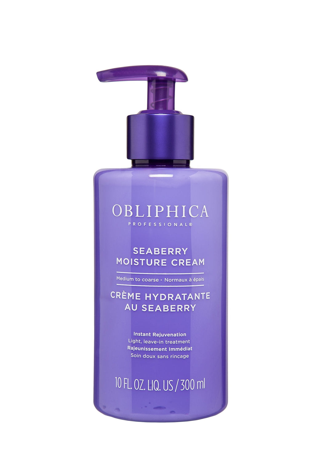 Obliphica Professional Seaberry Leave-In Moisture & Anti-Frizz Cream – 10 Fl Oz