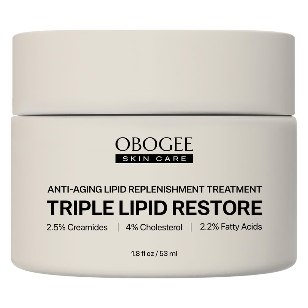 OBOGEE Triple Lipid Restore – Firming Anti-Aging Moisturizer with Ceramides, Peptides & Hyaluronic Acid (53 ml)