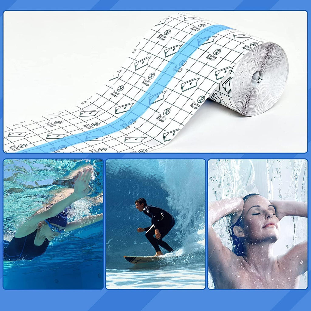 OBTANIM Transparent Waterproof Stretch Film Bandage for Tattoo Aftercare – 8×394 in