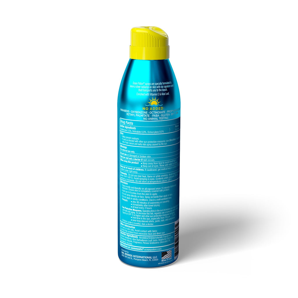 Ocean Potion Sunscreen Body Spray SPF50 5.5oz Pack of 2 – Oxybenzone Free