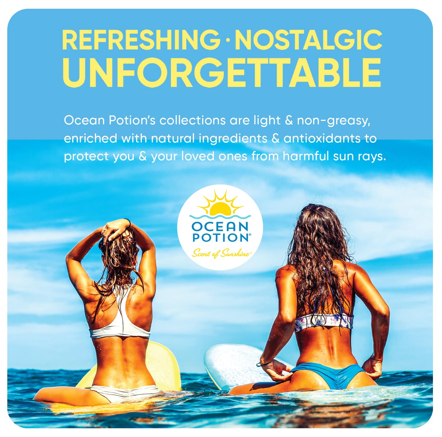 Ocean Potion Sunscreen Body Spray SPF50 5.5oz Pack of 2 – Oxybenzone Free