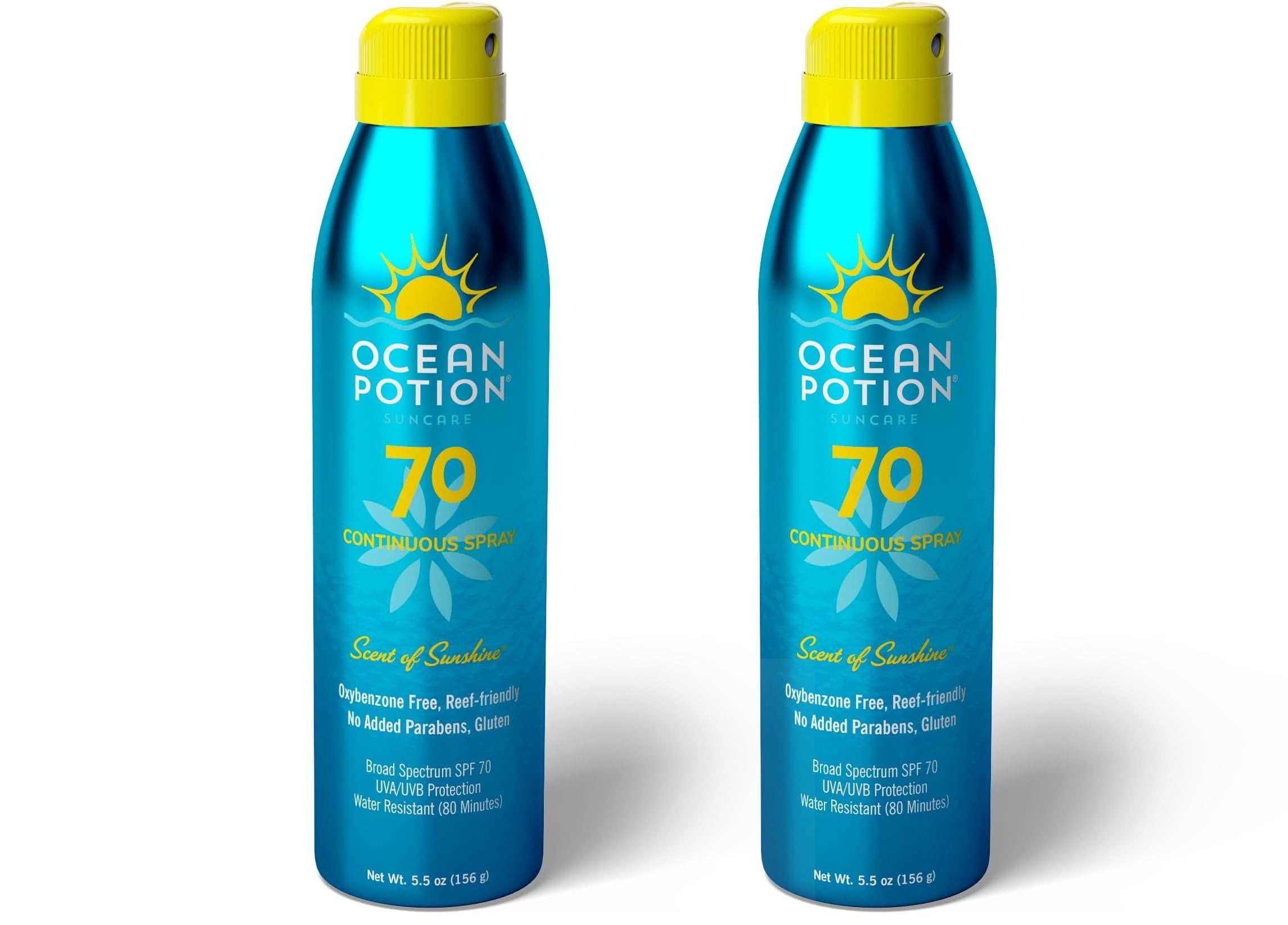 Ocean Potion Sunscreen Body Spray SPF70 – 5.5oz (Pack of 2)