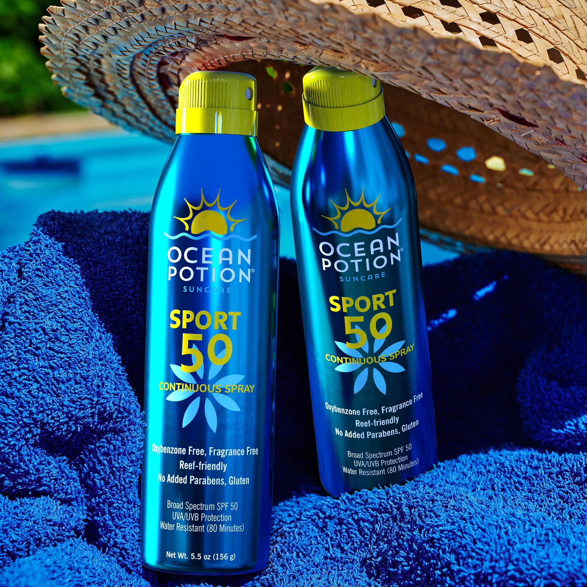 Ocean Potion Sport SPF50 5.5oz C-Spray – Pack of 2