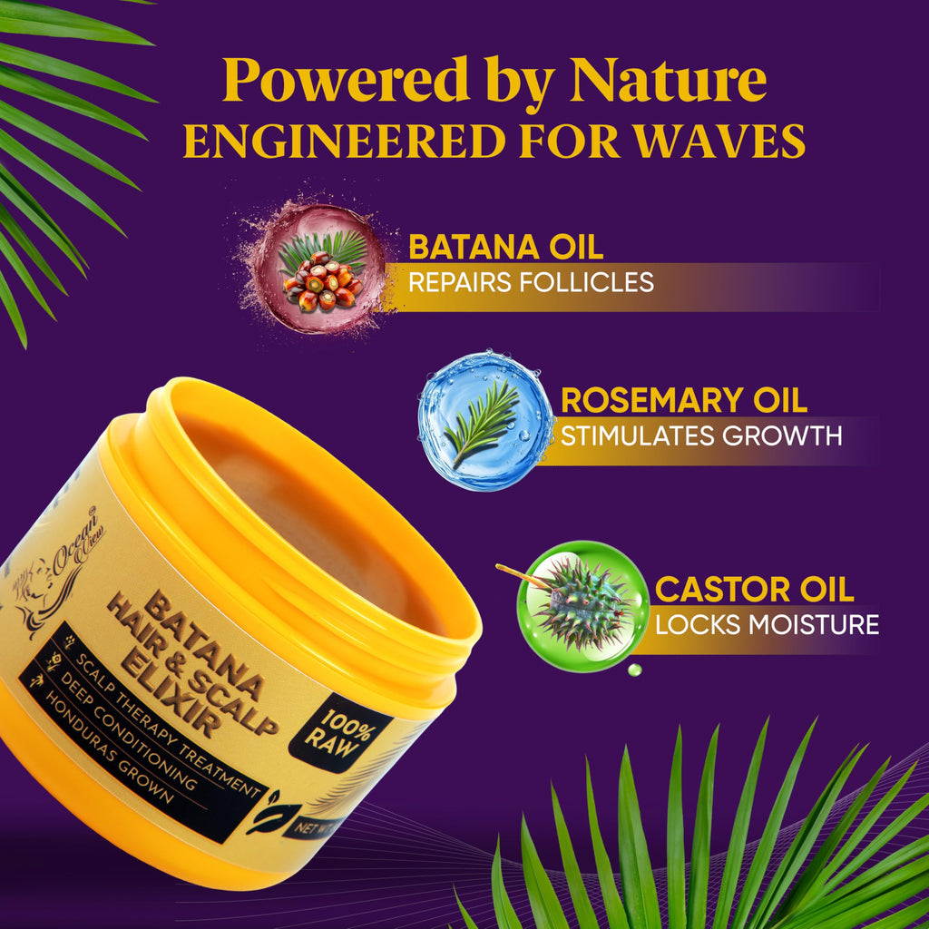 OCEAN VIEW DEEP WAVES POMADE – Premium 360 Wave Pomade for Strong, Hydrated Waves (4 oz)